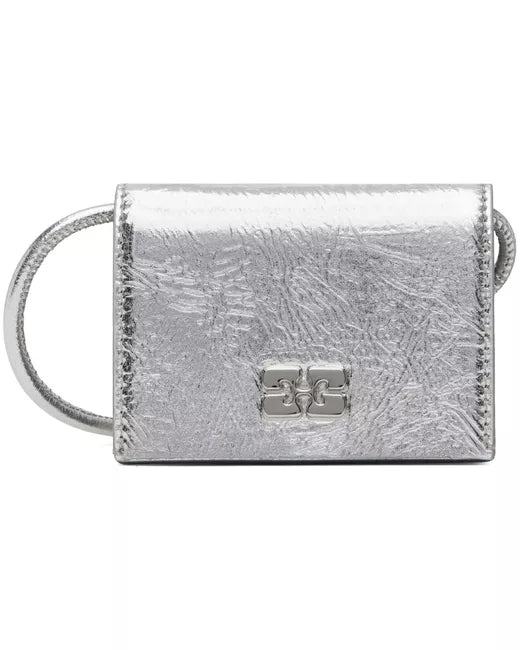 Ganni - Ganni Bou Wallet On Strap Metallic – Boutique Billie