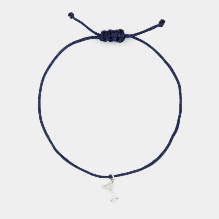 Deux Lions -  Bracelet Le Martini Cordon Bleu en Argent