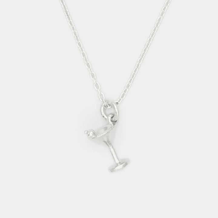 Deux Lions -  Collier Le Martini en Argent