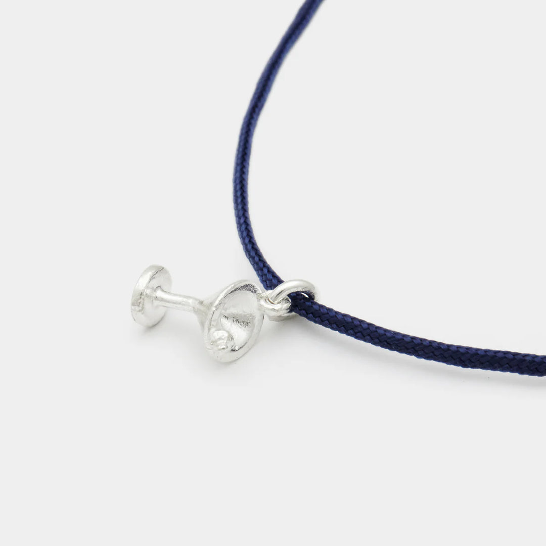 Deux Lions -  Bracelet Le Martini Cordon Bleu en Argent