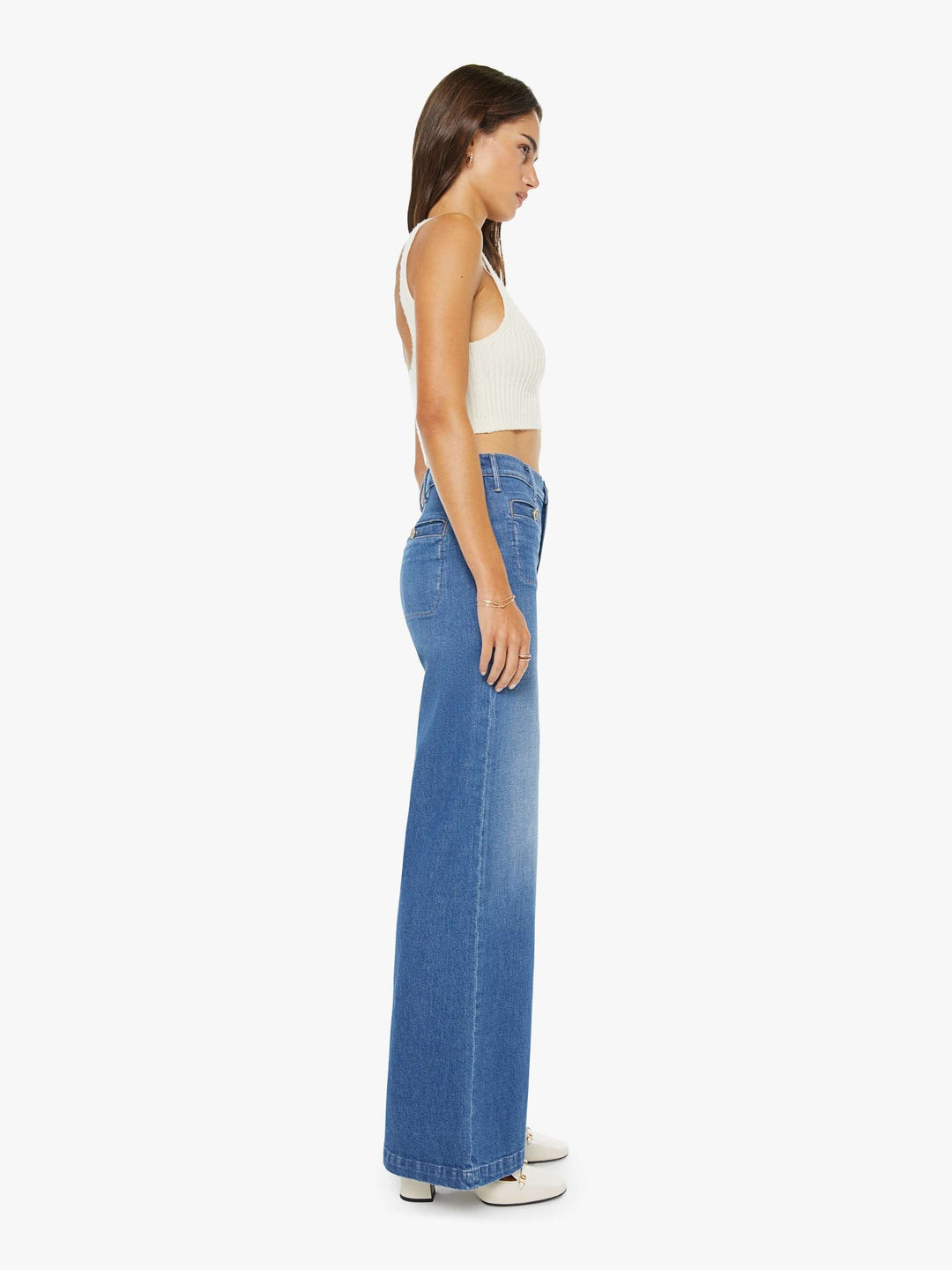 Mother - Jeans Stashed Hustler Roller Sneak