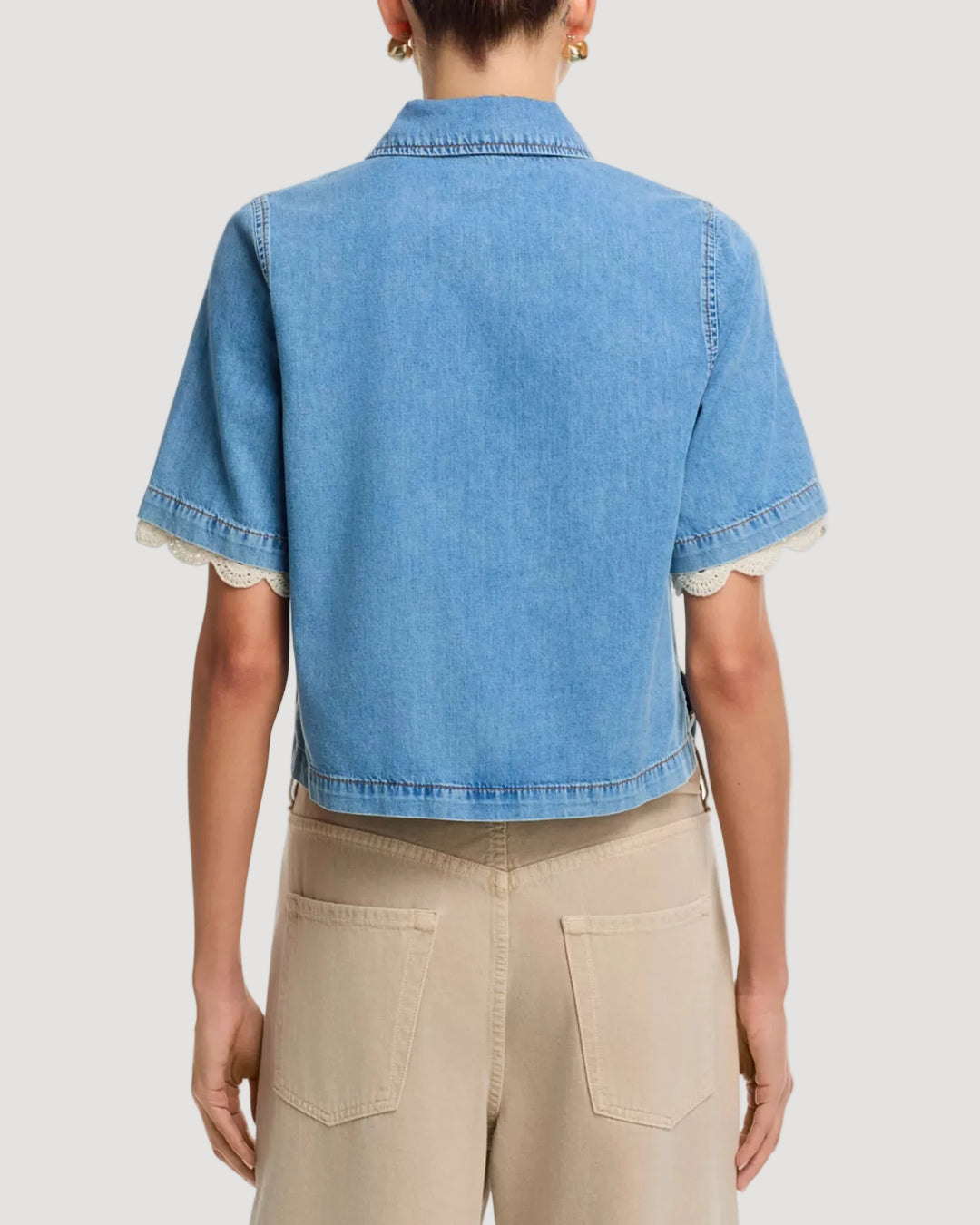 Frame - Blouse The Denim Crochet