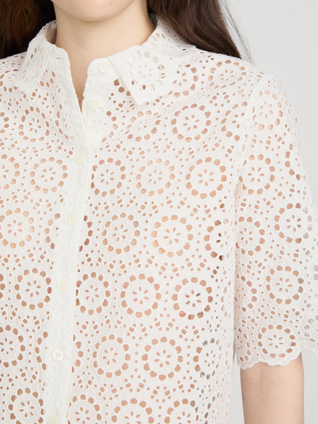 Frame - Chemise The Petal Eyelet