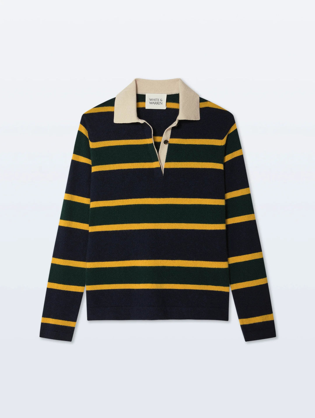 White + Warren - Polo rugby en cachemire