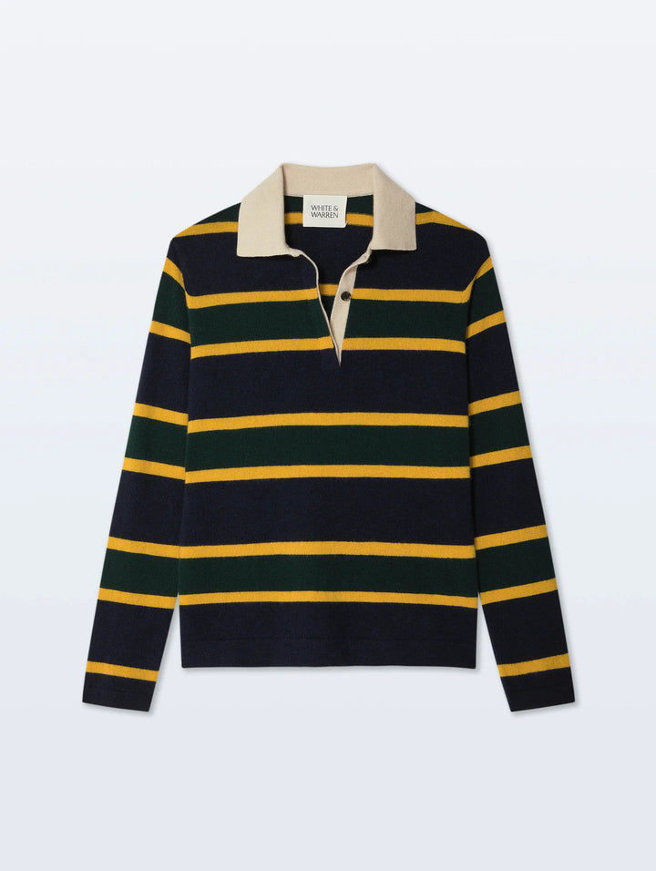 White + Warren - Polo rugby en cachemire