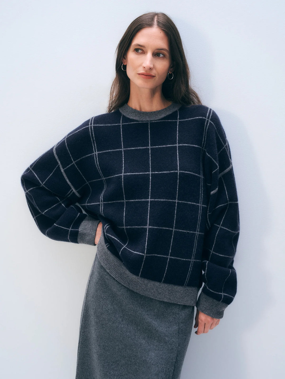 White + Warren - Sweatshirt en mélange de cachemire