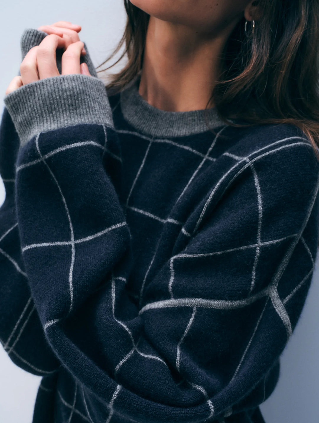 White + Warren - Sweatshirt en mélange de cachemire