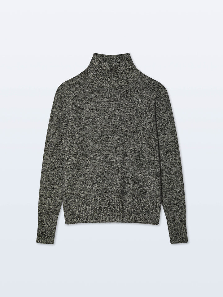 White + Warren - Pull oversize en cachemire à col montant