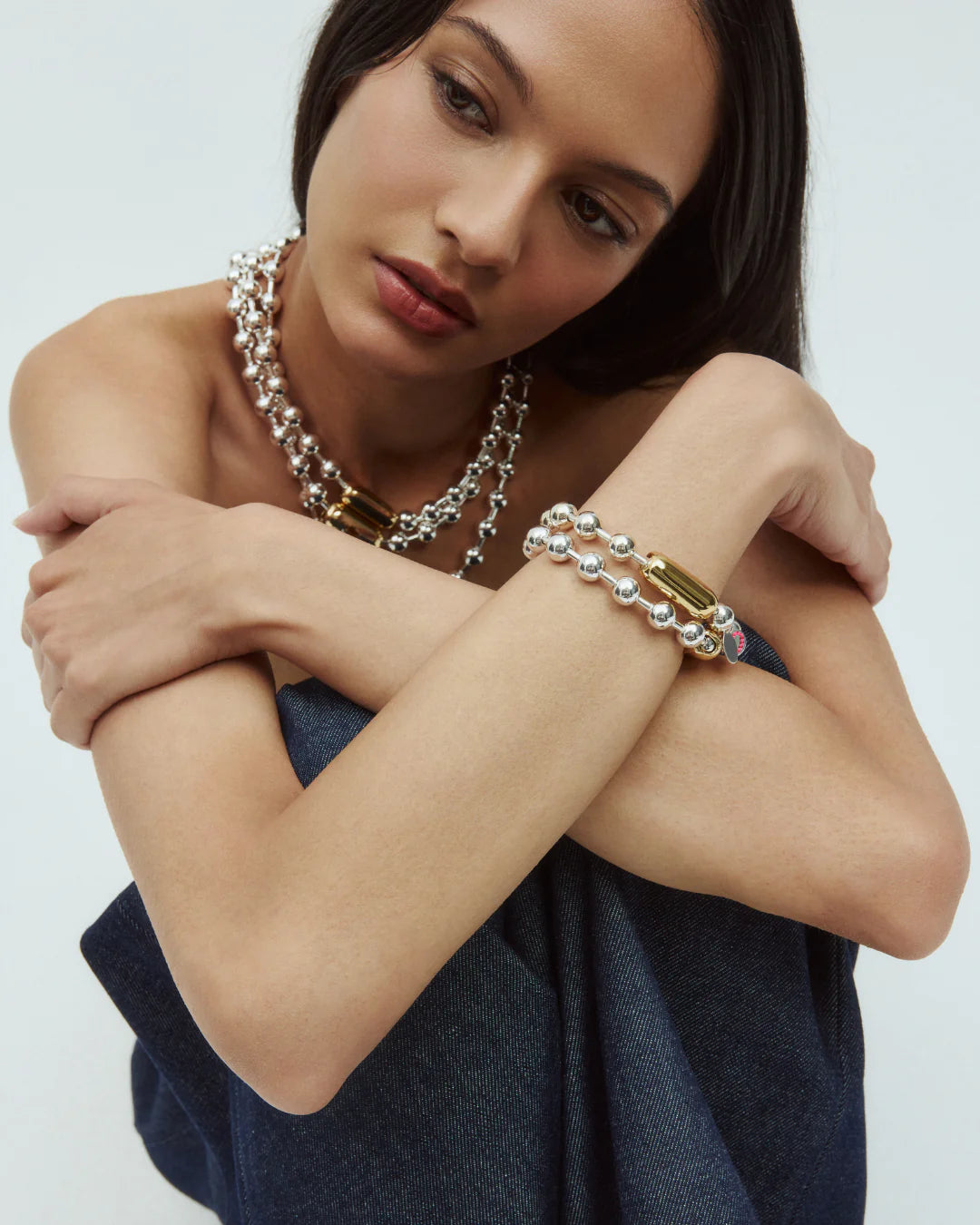 Mademoiselle Jules - Collier Electrum en Argent 20&
