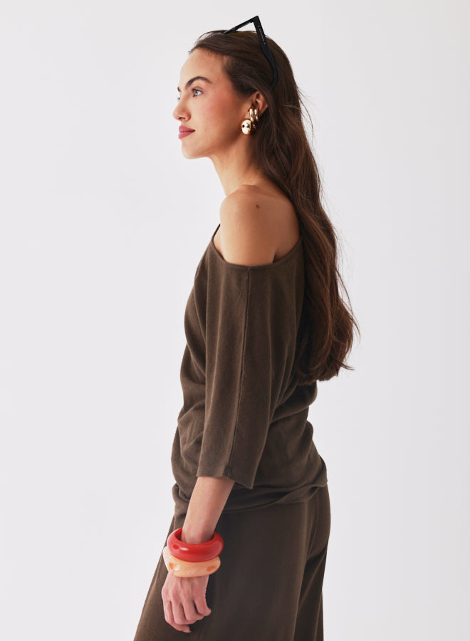 Majestic Filatures - Round Neck Linen T-Shirt