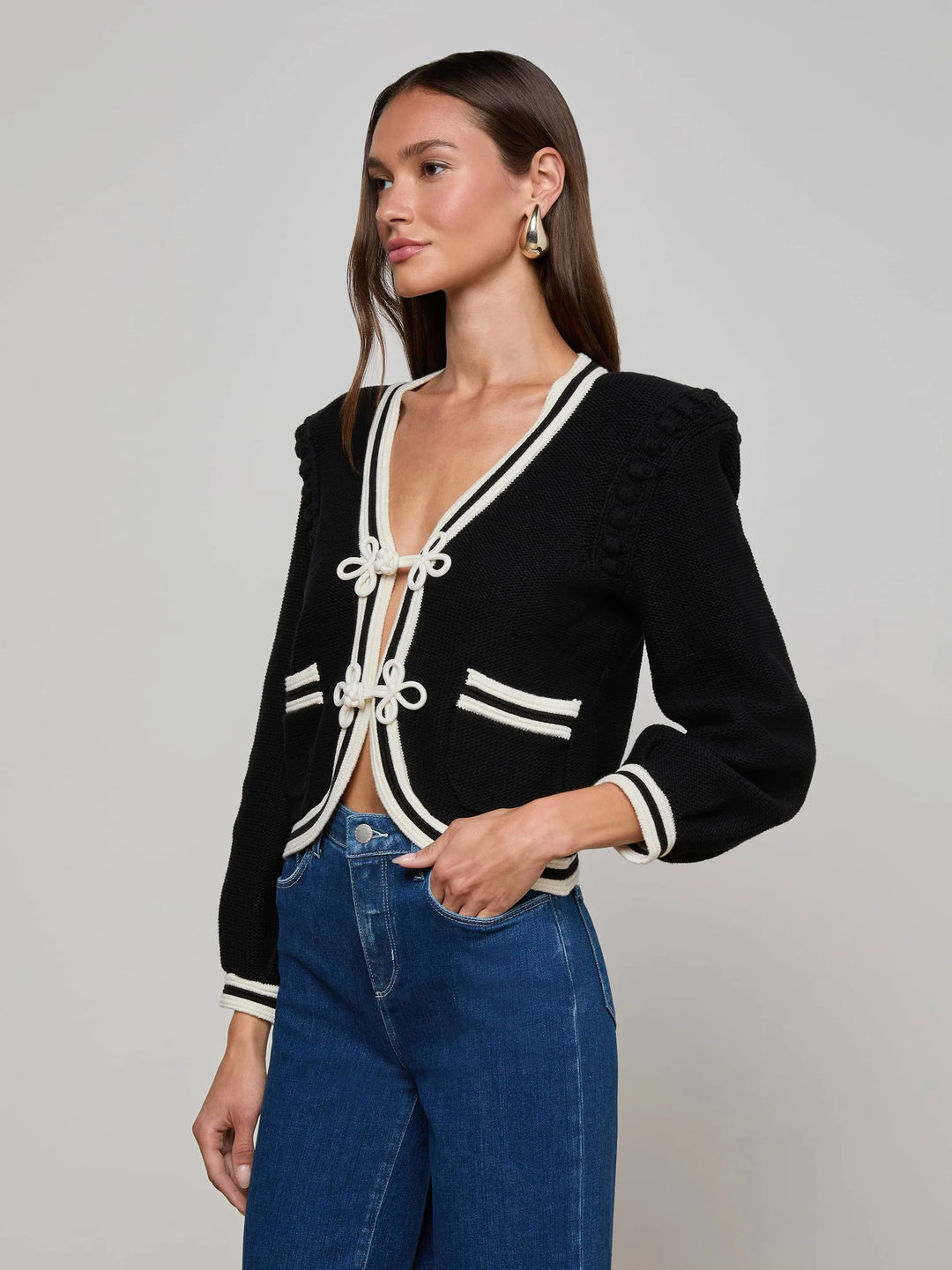 L' agence - Cardigan Kaito Cropped