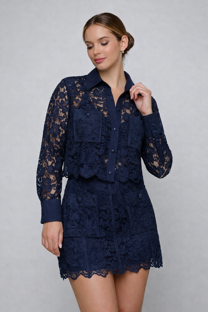 L'Agence - Chemise en dentelle Roelle