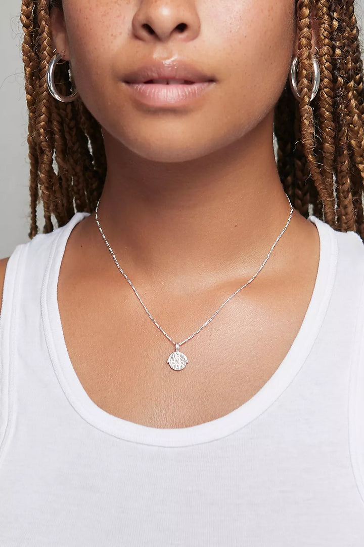 Two Lions - Mini Zodiac Necklace Silver