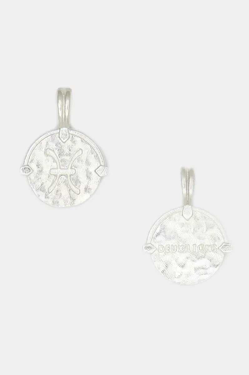 Two Lions - Mini Zodiac Necklace Silver