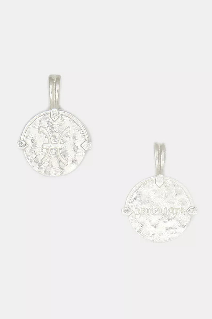 Two Lions - Mini Zodiac Necklace Silver