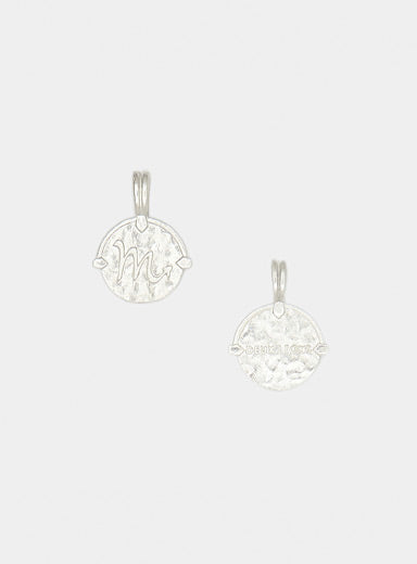 Two Lions - Mini Zodiac Necklace Silver