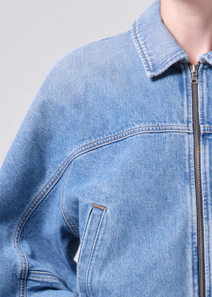 Agolde - Veste bomber en denim Dixon