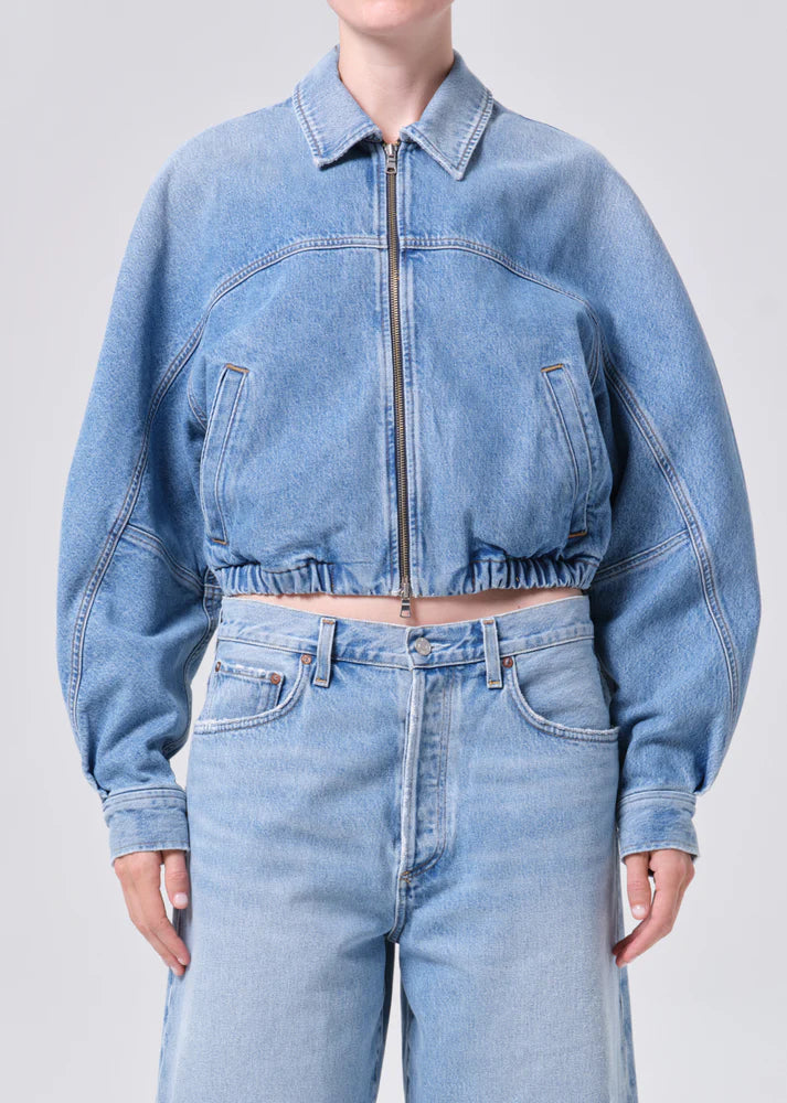 Agolde - Veste bomber en denim Dixon