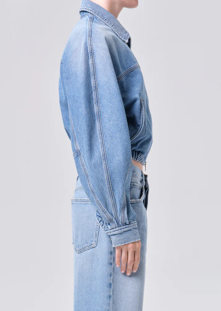 Agolde - Veste bomber en denim Dixon