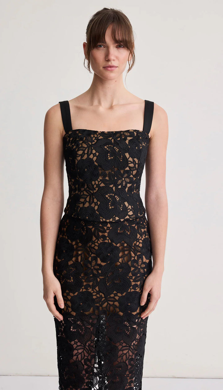 Smythe - Bustier en dentelle à bretelles amovibles