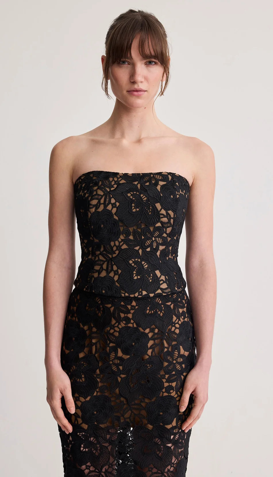Smythe - Bustier en dentelle à bretelles amovibles