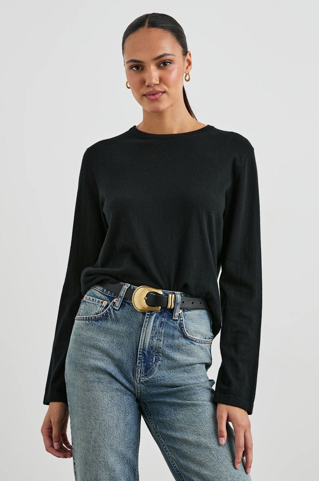 Rails - T.Shirt en Coton Cashmere Manche Longue