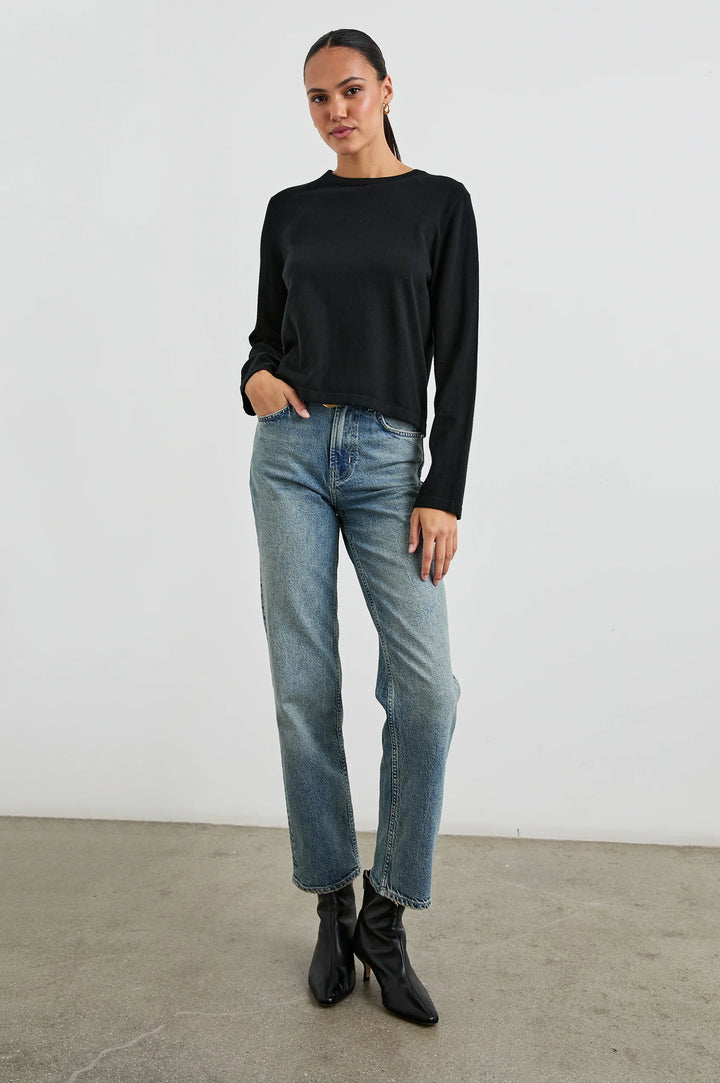 Rails - T.Shirt en Coton Cashmere Manche Longue