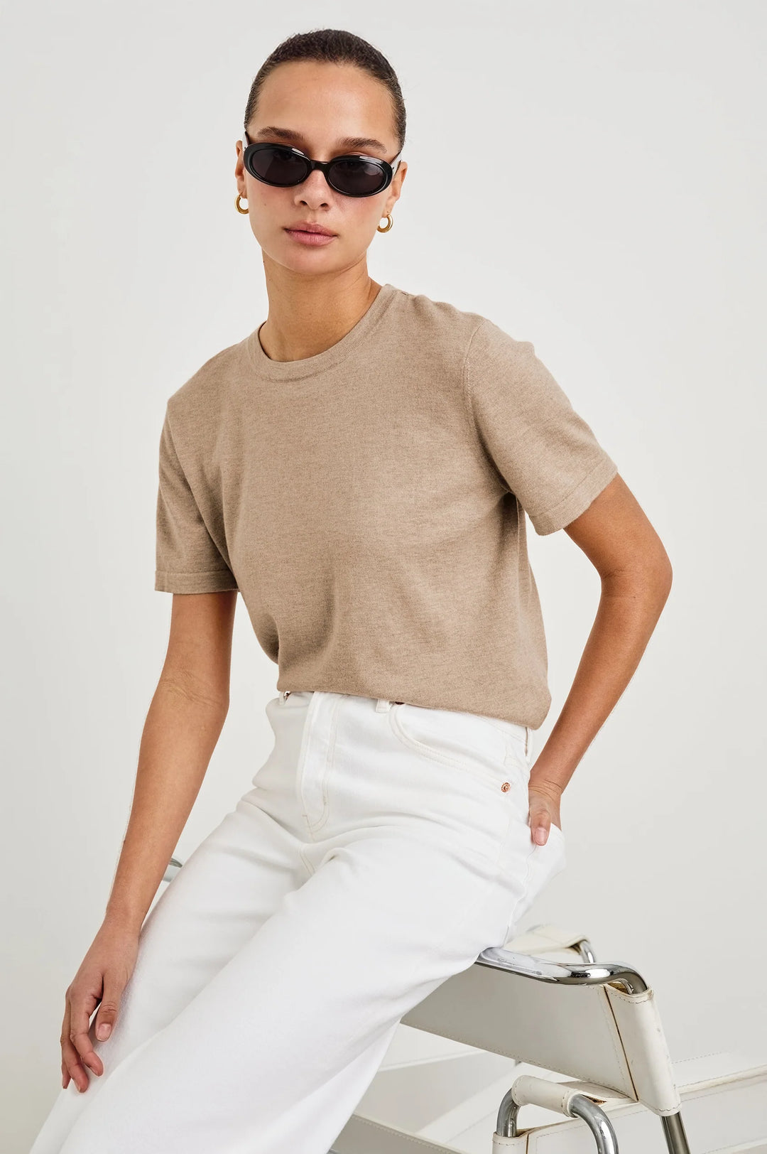 Rails - T-shirt en coton et cachemire
