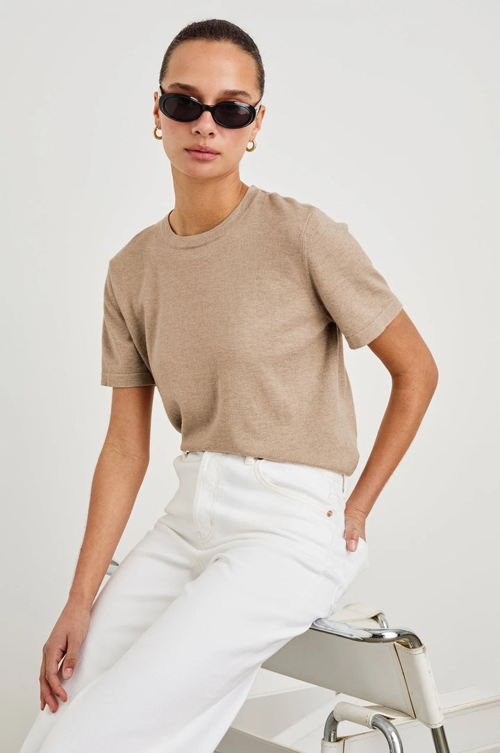 Rails - T-shirt en coton et cachemire