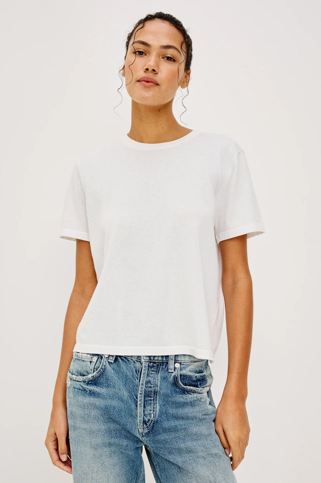 Rails - T-shirt en coton et cachemire