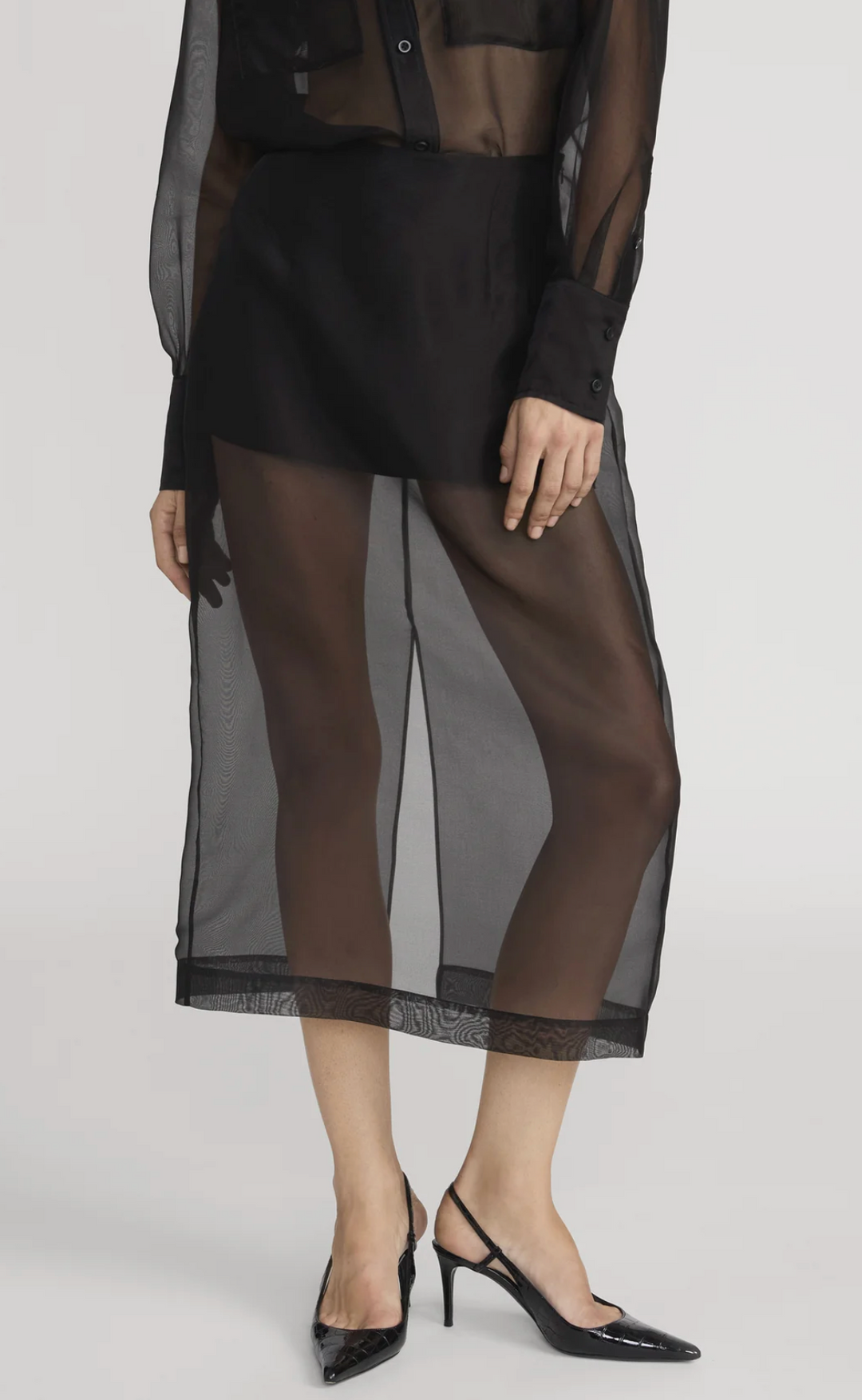 Frame - Jupe en Organza de Soie