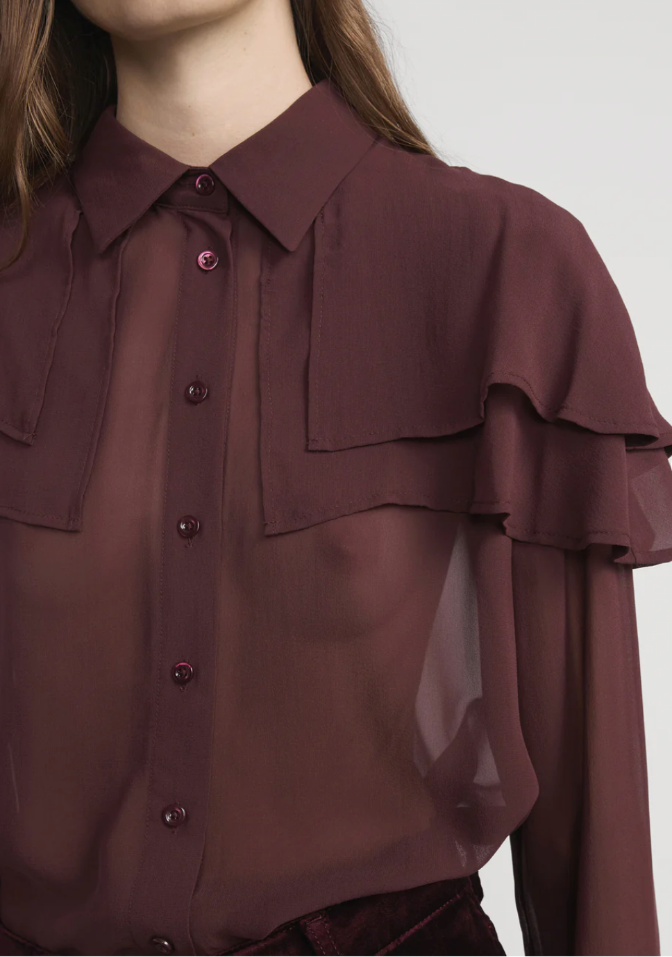 Frame - Blouse Cape en Soie