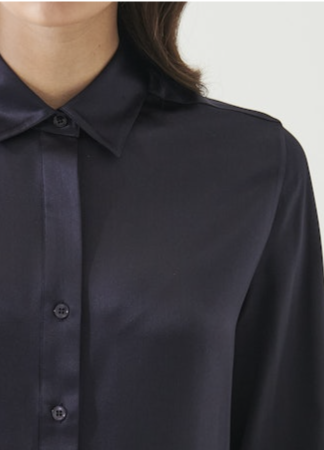 Patrick Assaraf - Chemise Décontractée en Satin de Soie