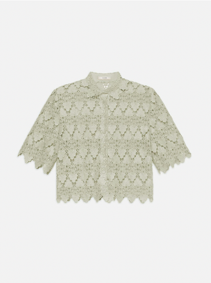 Frame - The Lace Button Up Shirt - Boutique Billie 