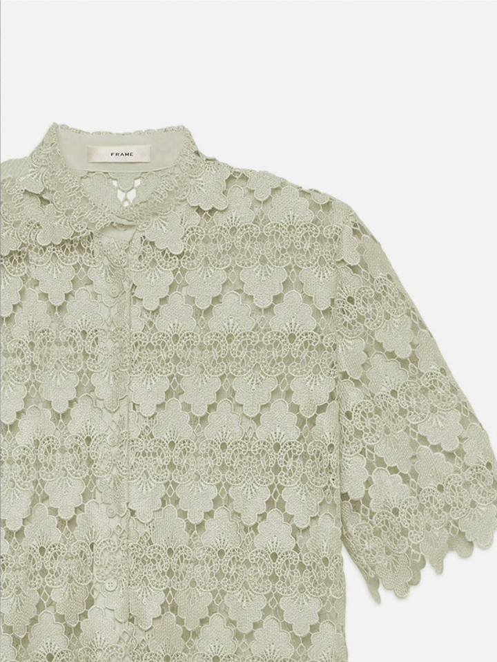 Frame - The Lace Button Up Shirt - Boutique Billie 
