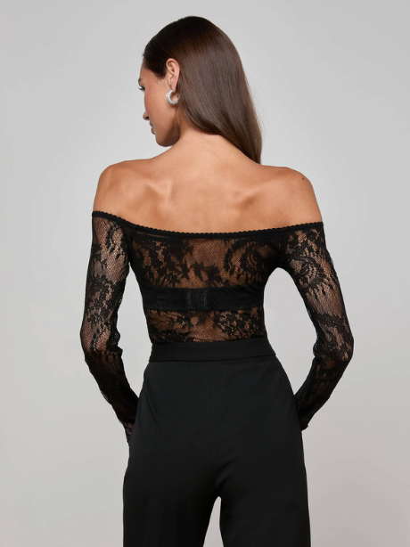 L'Agence - Bodysuit Off-Shoulder Peonie