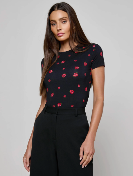 L'Agence - T.Shirt ajusté Ressi