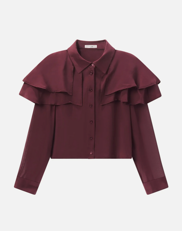 Frame - Blouse Cape en Soie