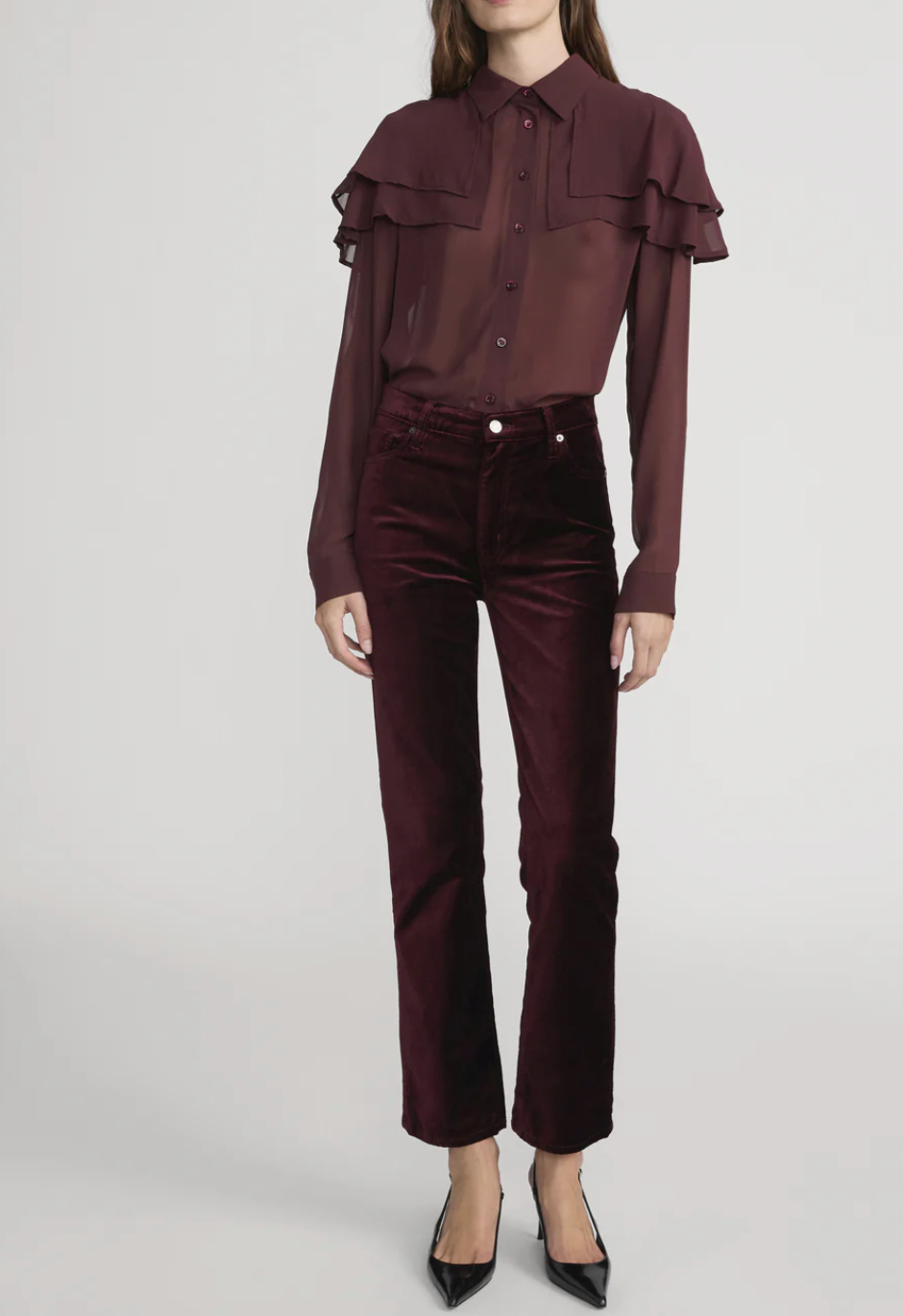 Frame - Blouse Cape en Soie