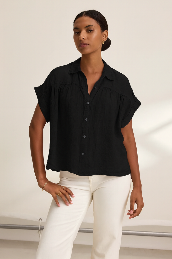 Velvet - Aria Woven Linen Top