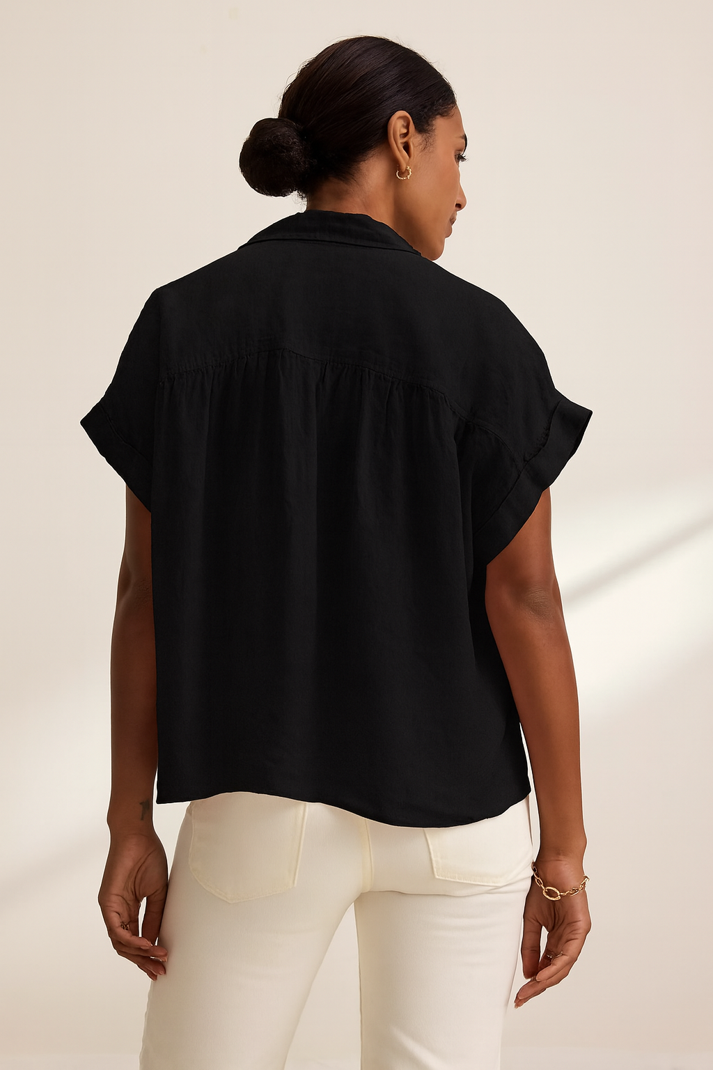 Velvet - Aria Woven Linen Top