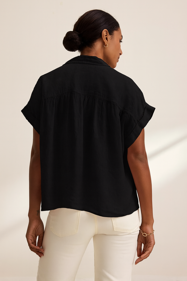 Velvet - Aria Woven Linen Top