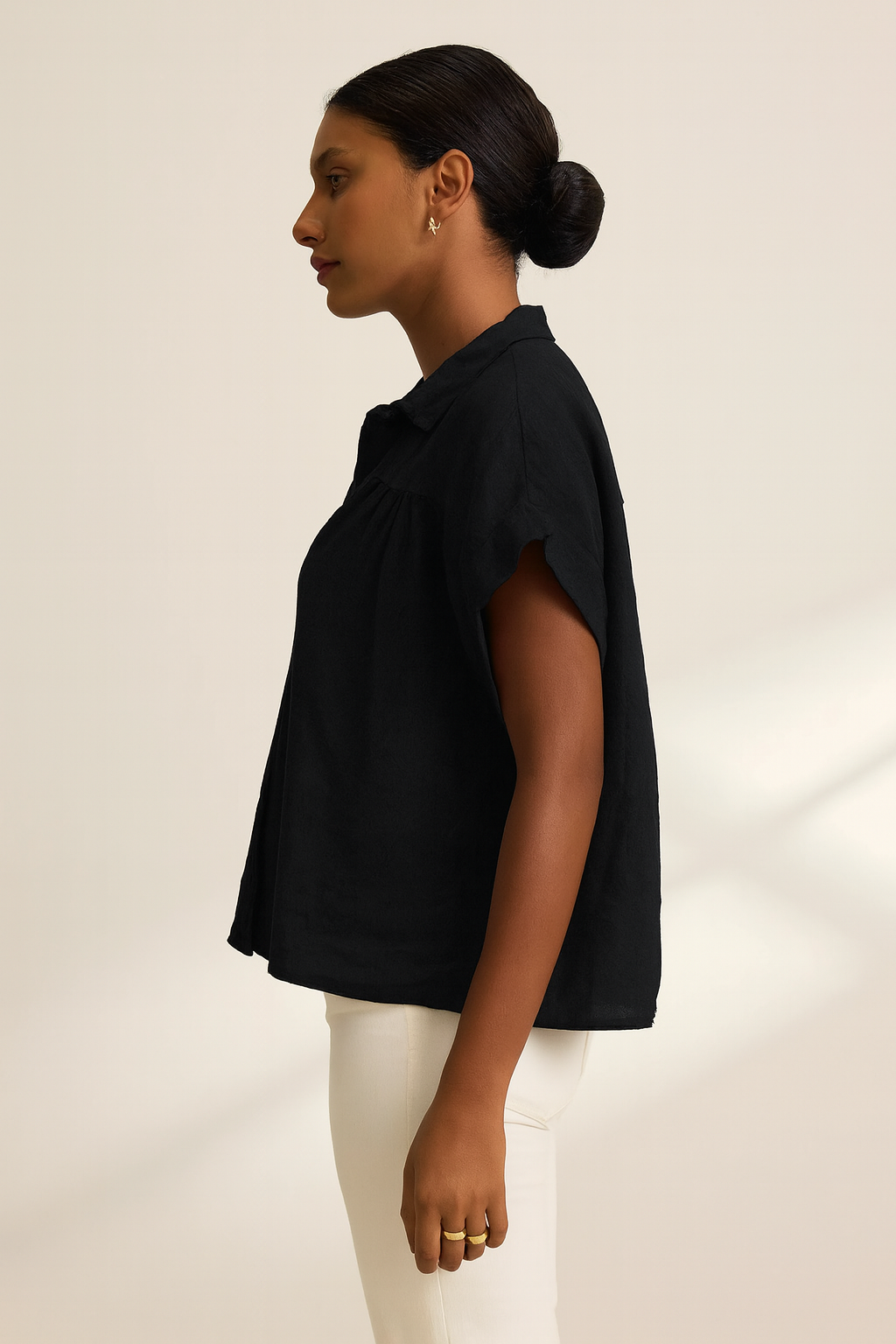Velvet - Aria Woven Linen Top