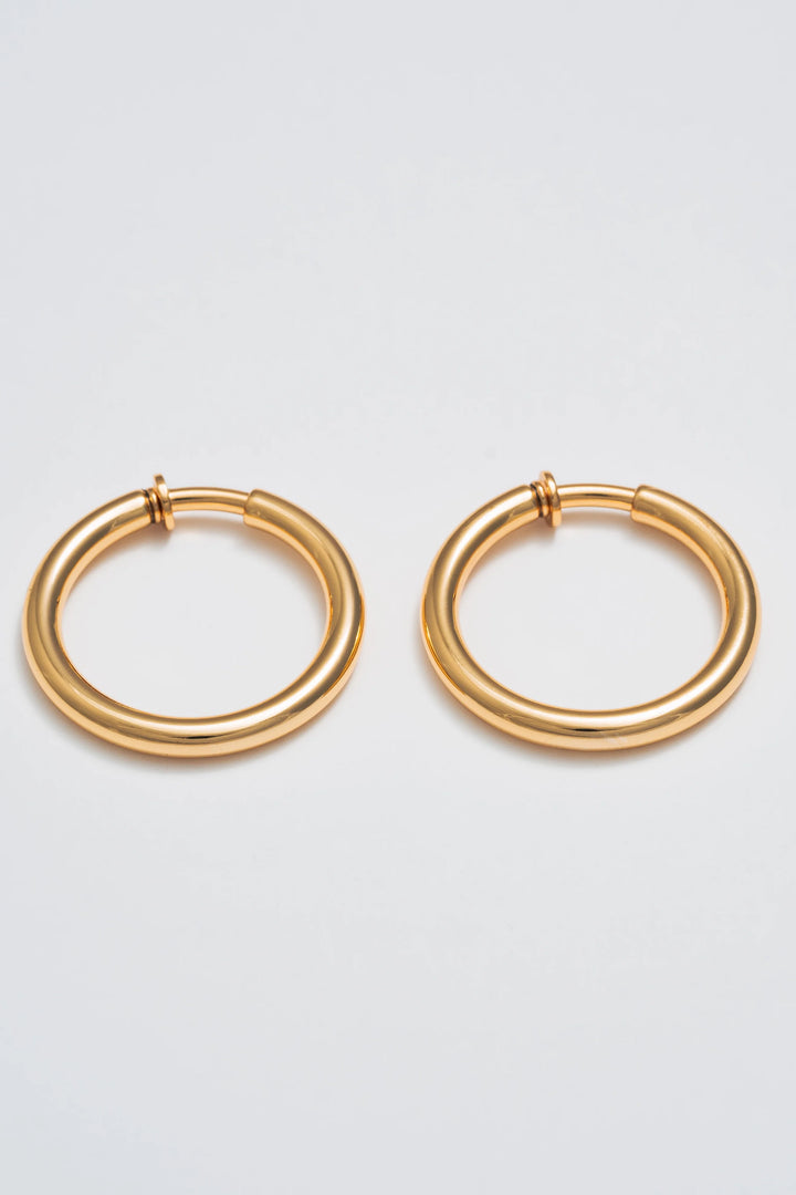 Mademoiselle Jules - Anneaux Large Clip On en Or