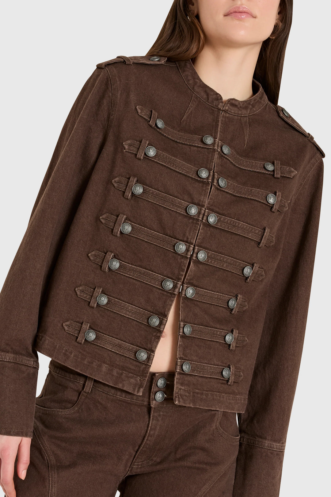 Amanda Uprichard - Veste en denim Emma