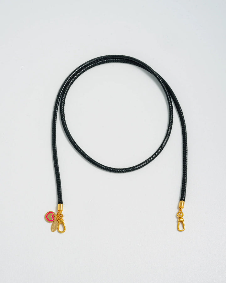 Mademoiselle Jules - Black Cord Necklace - Boutique Billie 