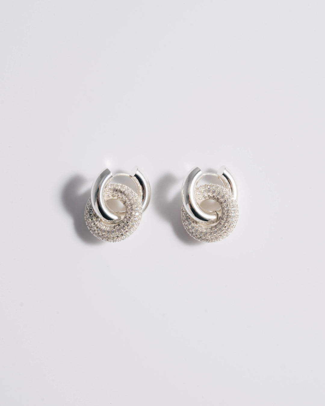 Mademoiselle Jules - Mini Pave Doughnut Earrings - Boutique Billie 