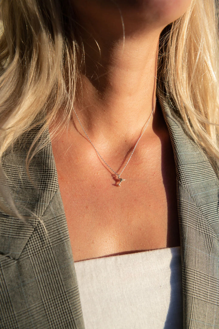 Deux Lions -  Collier Le Martini en Argent