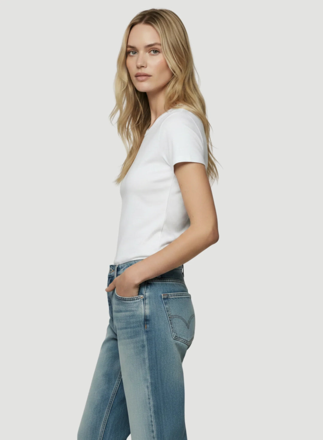 Majestic Filatures - T-shirt col rond Soft Touch