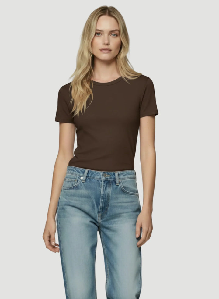 Majestic Filatures - T-shirt col rond Soft Touch